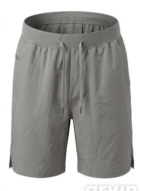 Men's Athletic Drawstring Shorts in Gray